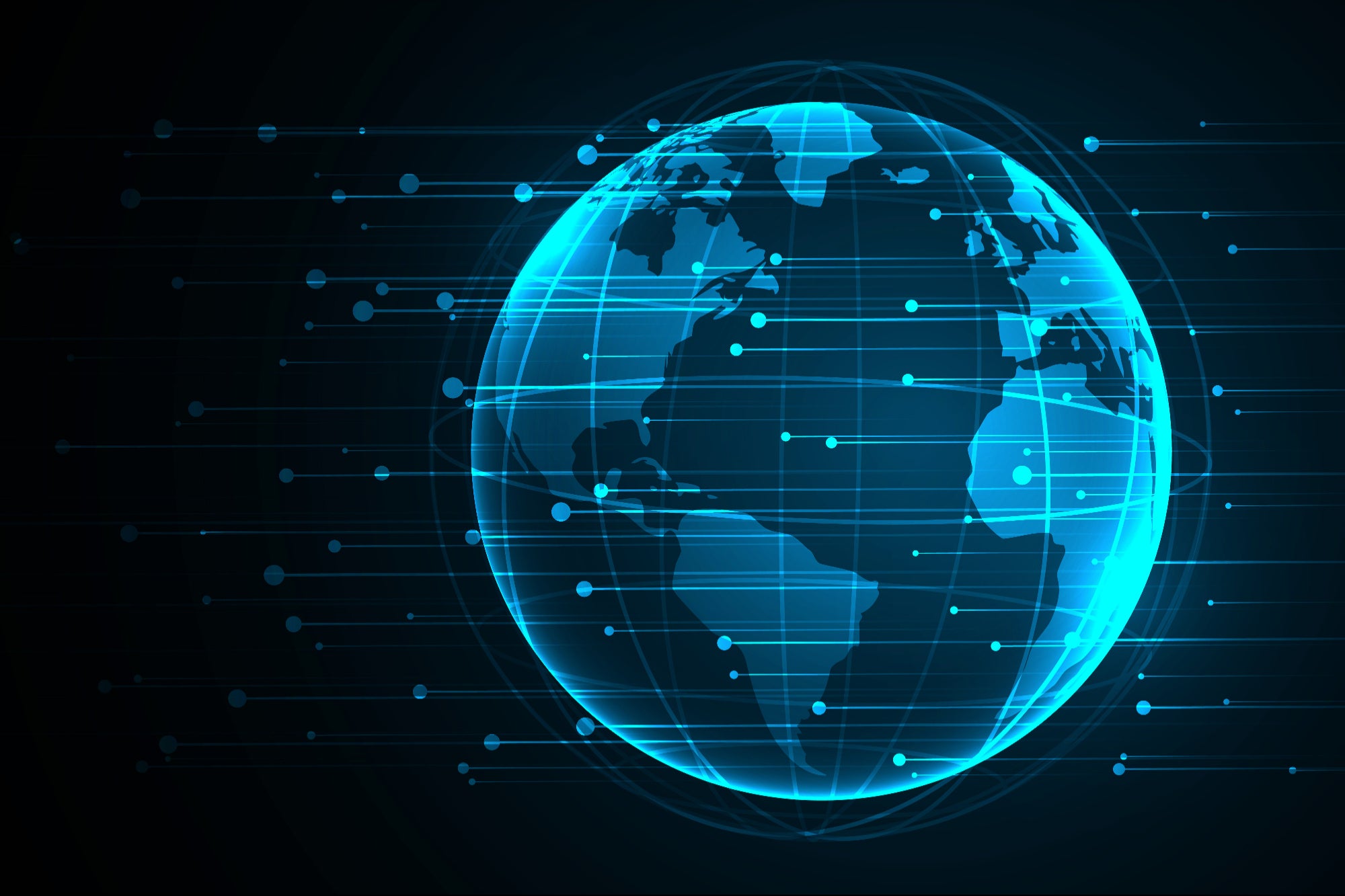 Senior crypto leaders in a digital illustration bridging decentralised blockchain networks with regulated finance hubs in London, Gibraltar, and the US — symbolising Web3 leadership recruitment and executive search for scaling crypto ventures.