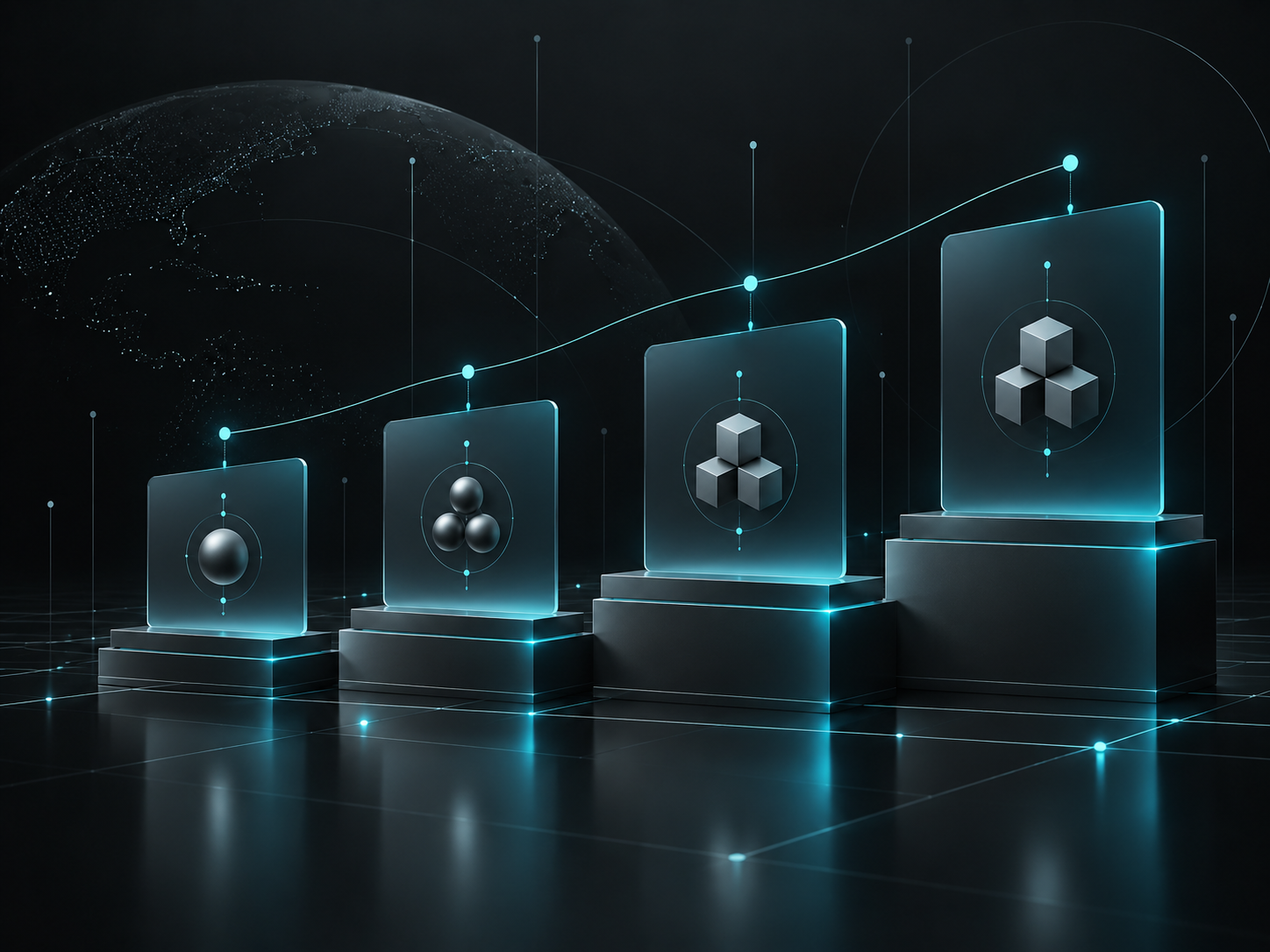Digital asset pricing and engagement model illustration